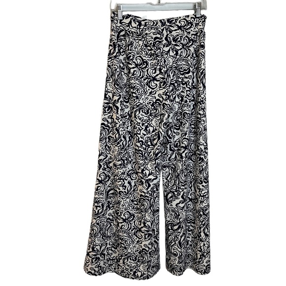 🌼2 for $30🌼 Aryeh Floral Print Knit Palazzo Pants M - Picture 2 of 10